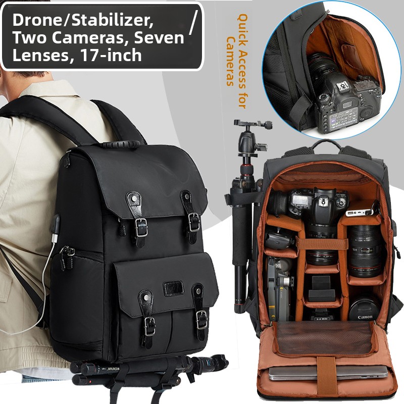 Drone Camera - Tas Ransel Kamera DSLR Profesional Kapasitas