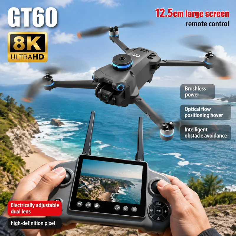 Drone Gps Mount - Drone Mini GT60 BARU Kamera Ganda