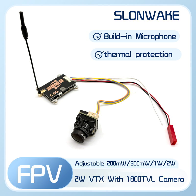 SLONWAKE 5.8G 56CH 2W pemancar - Drone Receiver ulasan dan harga