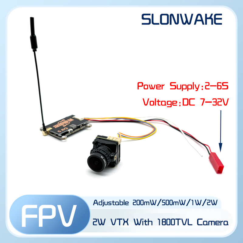SLONWAKE 5.8G 56CH 2W pemancar - Drone Receiver ulasan dan harga