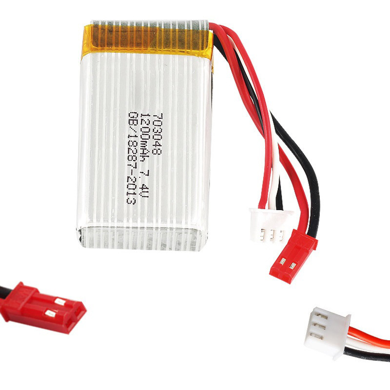 Baterai Lipo 2S 7.4 V 1200MAh  - Eachine Drone E010 ulasan dan harga