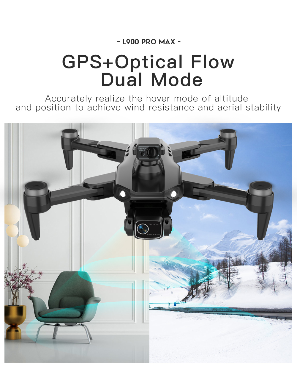 Drone LYZRC L900 PRO MAX denga - Drone Gps Mount ulasan dan harga